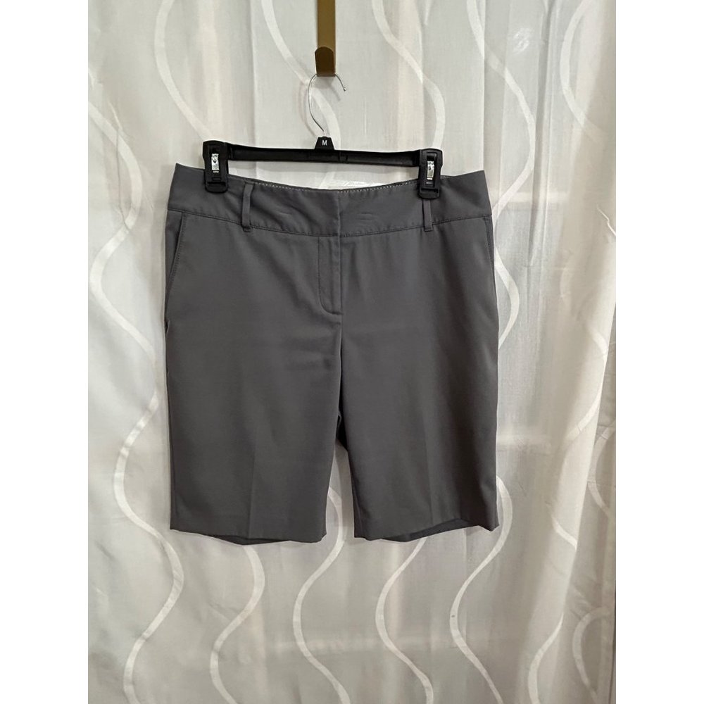 Annika, Cutter & Buck, Gray Bermuda Shorts, Size 8